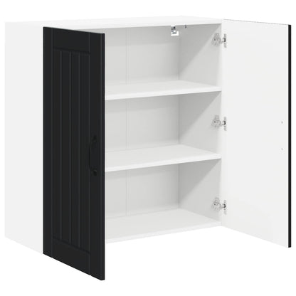 Wall Cabinet LUCCA Black 80 x 31 x 80 cm Engineered Wood