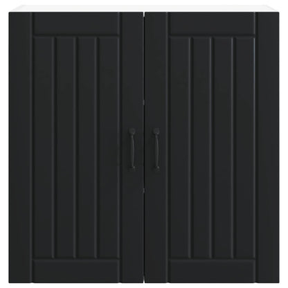 Wall Cabinet LUCCA Black 80 x 31 x 80 cm Engineered Wood