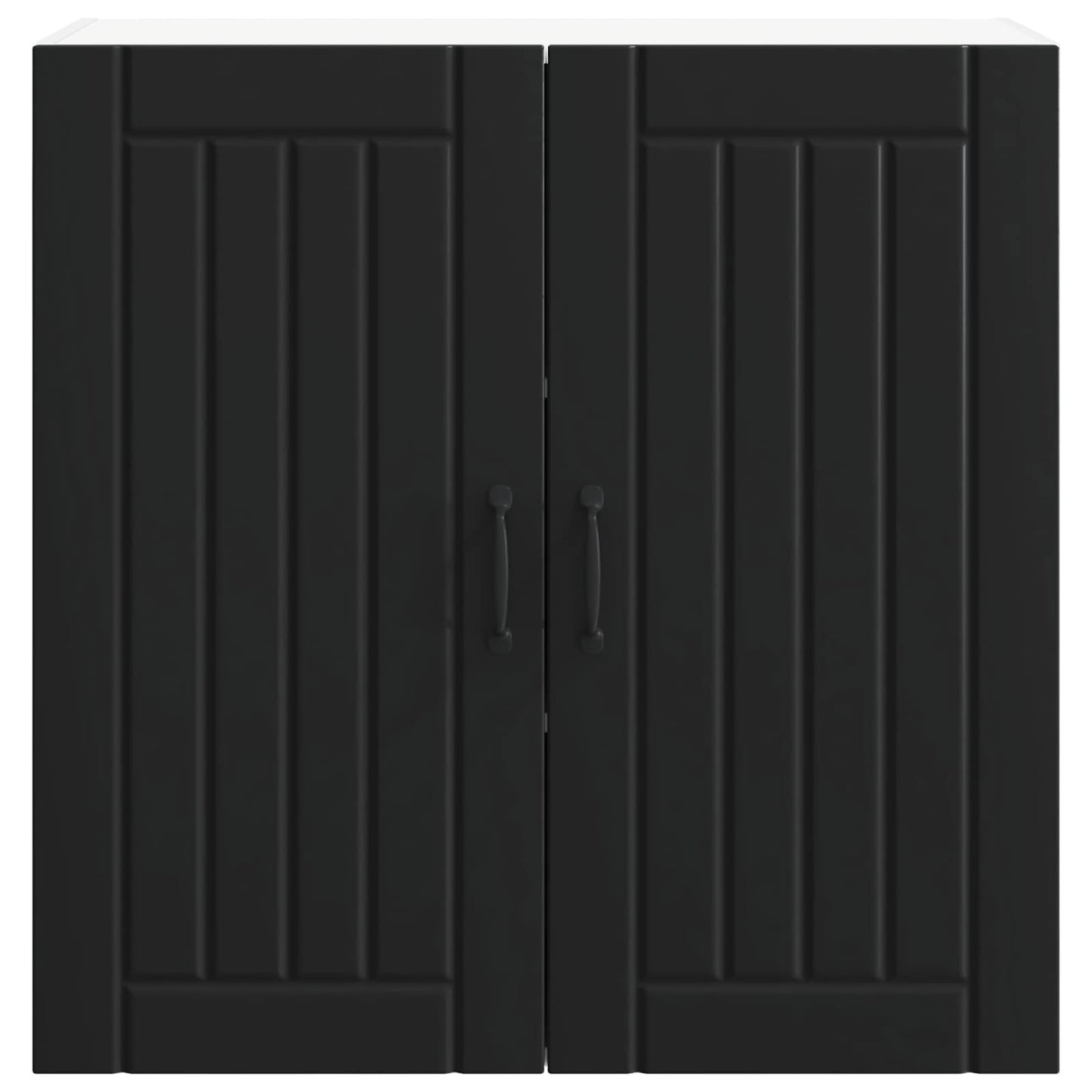 Wall Cabinet LUCCA Black 80 x 31 x 80 cm Engineered Wood