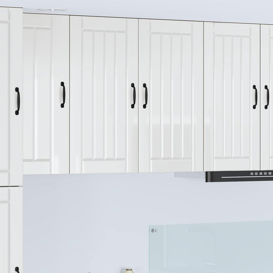 Wall Cabinet LUCCA High Gloss White 80 x 31 x 80 cm