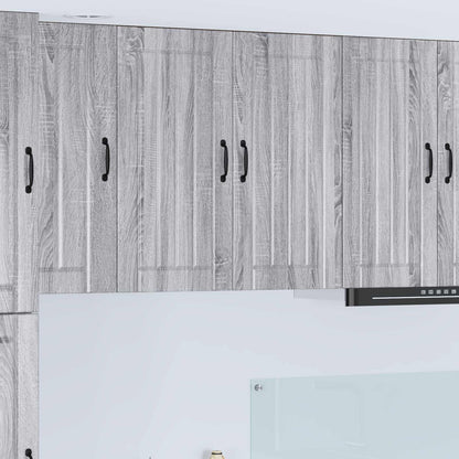 Wall Cabinet LUCCA Grey Sonoma 80 x 31 x 80 cm Engineered Wood