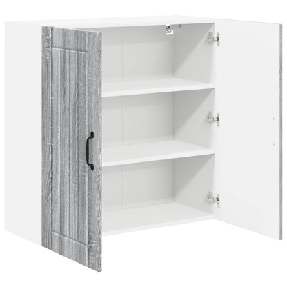 Wall Cabinet LUCCA Grey Sonoma 80 x 31 x 80 cm Engineered Wood