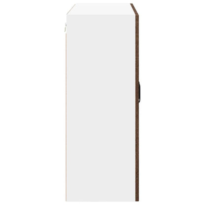 Wall Cabinet LUCCA Brown Oak 80 x 31 x 80 cm Engineered Wood