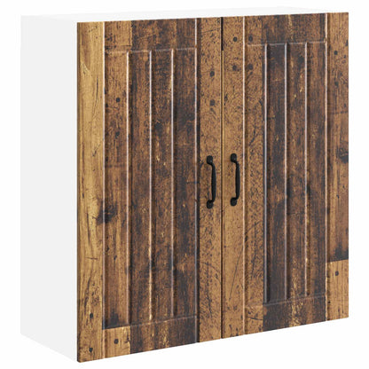 Wall Cabinet LUCCA Old Wood 80 x 31 x 80 cm Engineered Wood