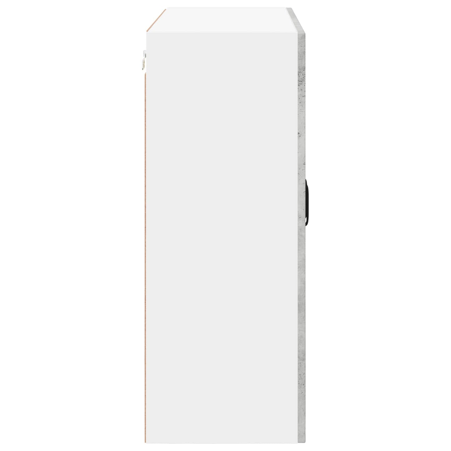 Wall Glass Cabinet LUCCA Concrete Grey 80 x 31 x 80 cm