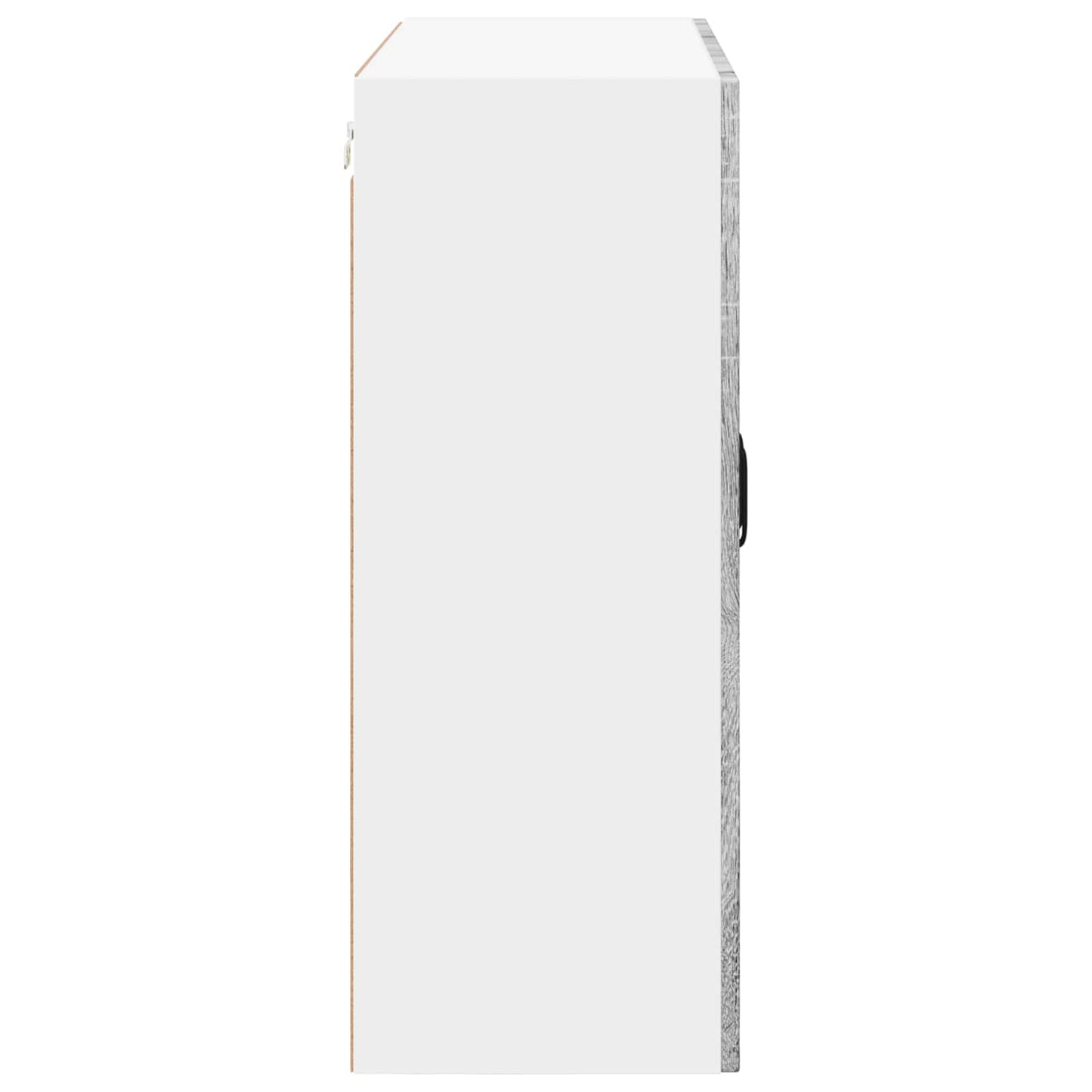 Wall Glass Cabinet LUCCA Grey Sonoma 80 x 31 x 80 cm