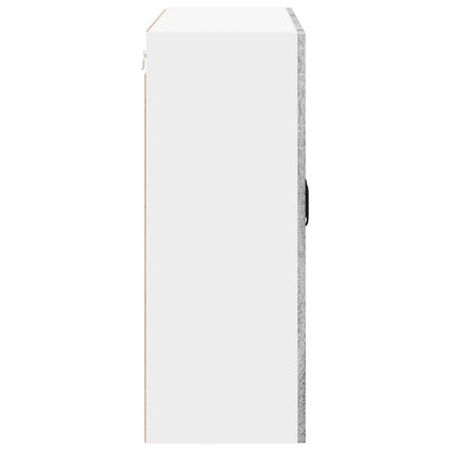 Wall Glass Cabinet LUCCA Grey Sonoma 80 x 31 x 80 cm