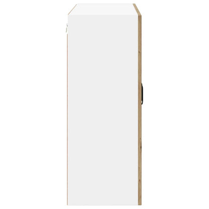 Wall Glass Cabinet LUCCA Artisan Oak 80 x 31 x 80 cm