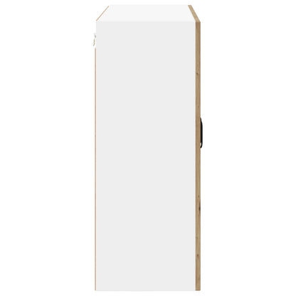 Wall Glass Cabinet LUCCA Artisan Oak 80 x 31 x 80 cm