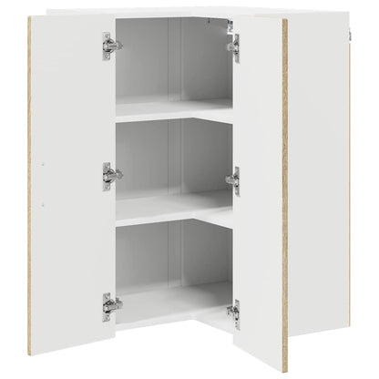 Wall Corner Cabinet LUCCA Sonoma Oak 57 x 57 x 80 cm