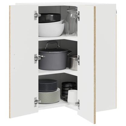 Wall Corner Cabinet LUCCA Sonoma Oak 57 x 57 x 80 cm
