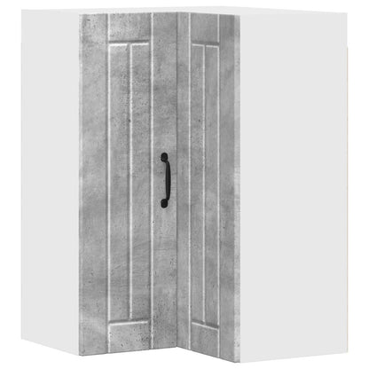 Wall Corner Cabinet LUCCA Concrete Grey 57 x 57 x 80 cm