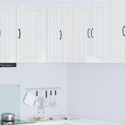 Wall Corner Cabinet LUCCA High Gloss White 57 x 57 x 80 cm