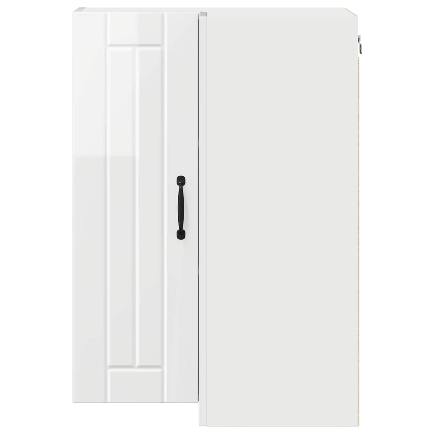 Wall Corner Cabinet LUCCA High Gloss White 57 x 57 x 80 cm