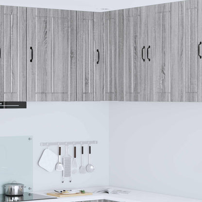 Wall Corner Cabinet LUCCA Grey Sonoma 57 x 57 x 80 cm