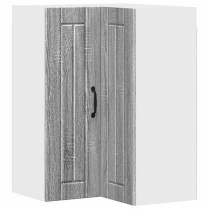 Wall Corner Cabinet LUCCA Grey Sonoma 57 x 57 x 80 cm