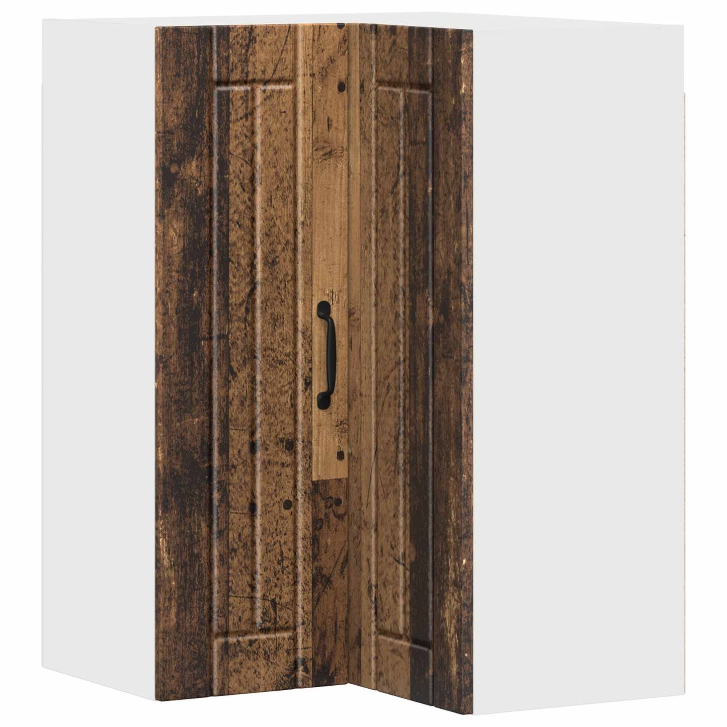 Wall Corner Cabinet LUCCA Old Wood 57 x 57 x 80 cm