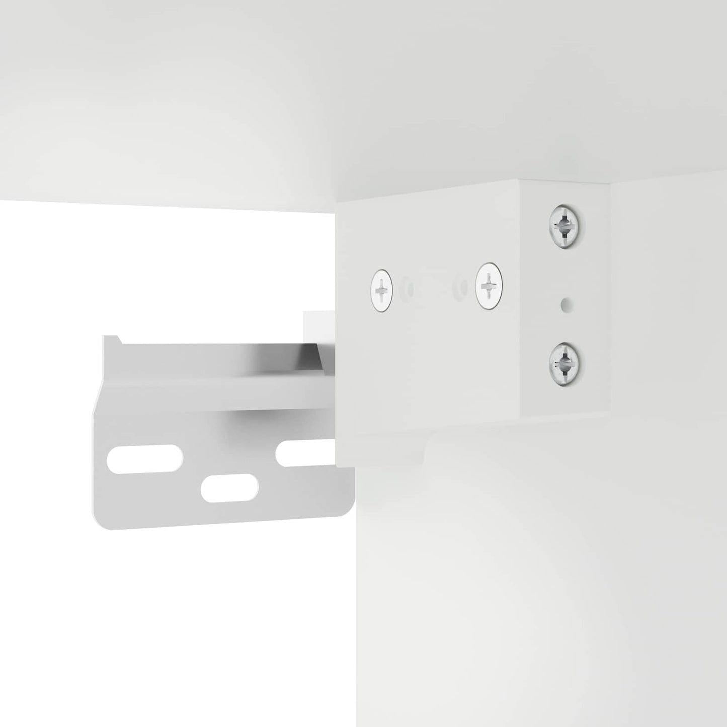 Wall Glass Cabinet LUCCA White 60 x 31 x 80 cm Engineered Wood