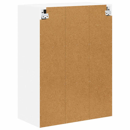 Wall Glass Cabinet LUCCA White 60 x 31 x 80 cm Engineered Wood