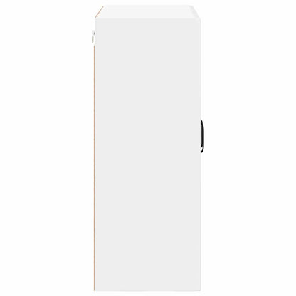 Wall Glass Cabinet LUCCA High Gloss White 60 x 31 x 80 cm