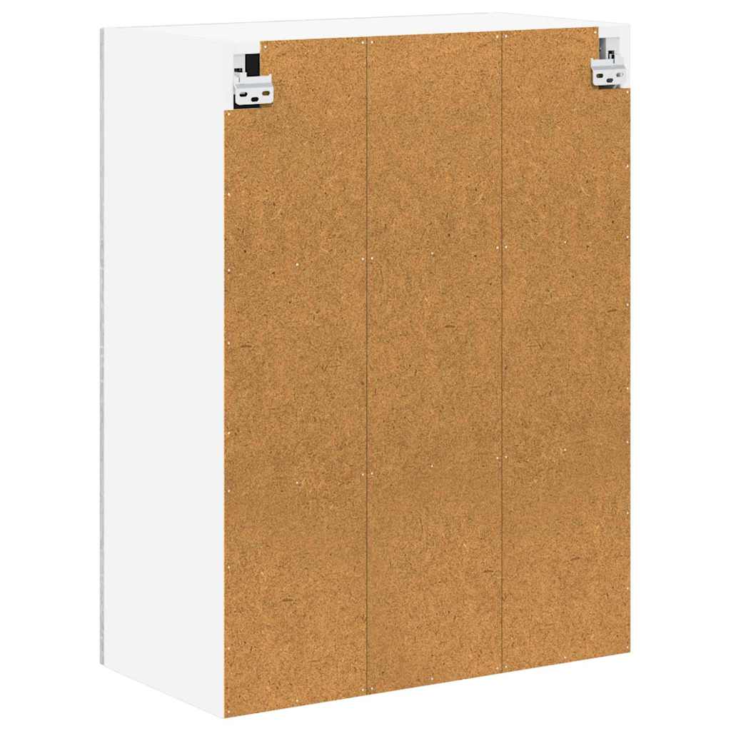 Wall Glass Cabinet LUCCA Grey Sonoma 60 x 31 x 80 cm