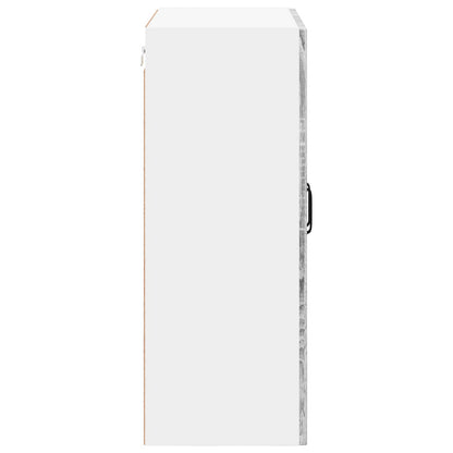 Wall Glass Cabinet LUCCA Grey Sonoma 60 x 31 x 80 cm