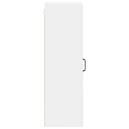 Wall Glass Cabinet LUCCA White 40 x 31 x 100 cm Engineered Wood