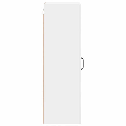 Wall Glass Cabinet LUCCA White 40 x 31 x 100 cm Engineered Wood