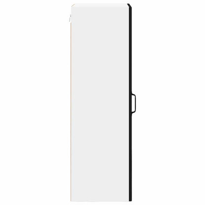 Wall Glass Cabinet LUCCA Black 40 x 31 x 100 cm Engineered Wood
