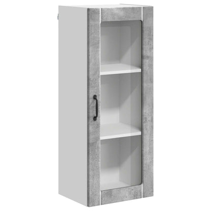Wall Glass Cabinet LUCCA Concrete Grey 40 x 31 x 100 cm
