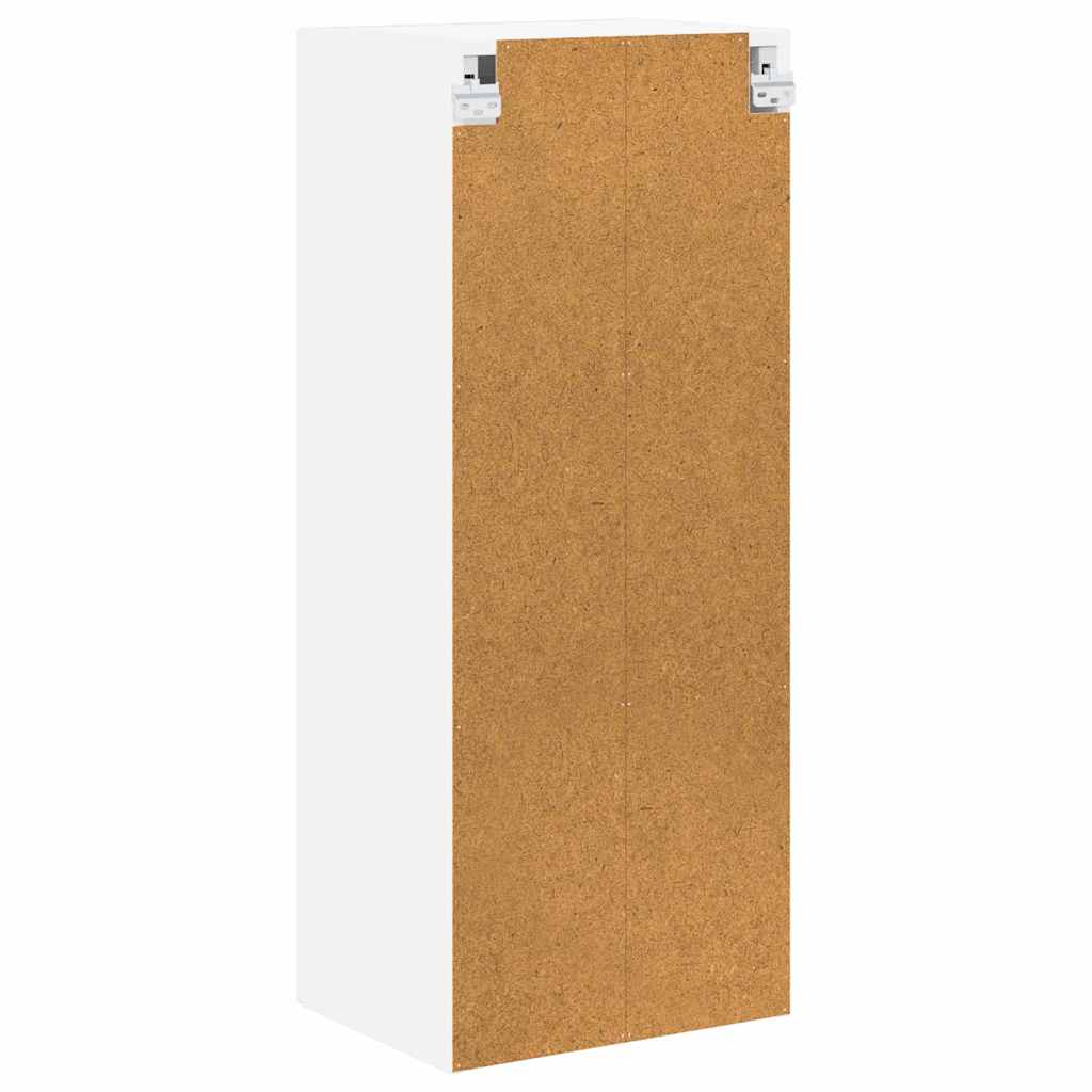 Wall Glass Cabinet LUCCA High Gloss White 40 x 31 x 100 cm