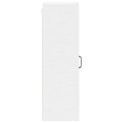 Wall Glass Cabinet LUCCA High Gloss White 40 x 31 x 100 cm