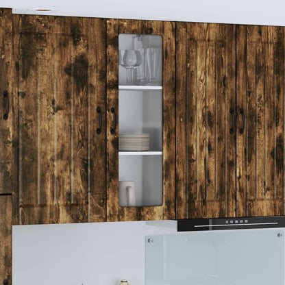 Kitchen Cabinet Smoked Oak 40 x 31 x 100 cm Engineered Wood