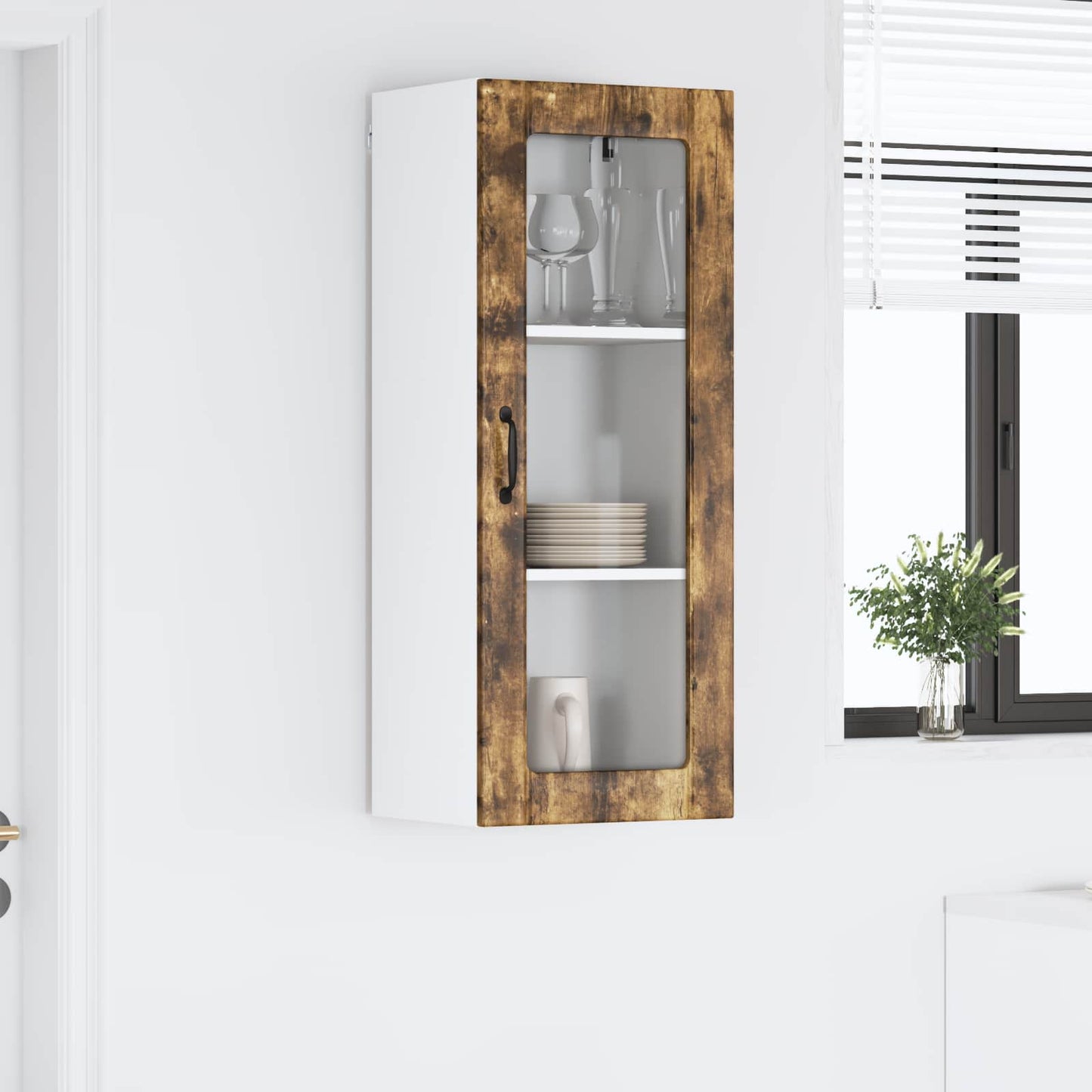 Kitchen Cabinet Smoked Oak 40 x 31 x 100 cm Engineered Wood