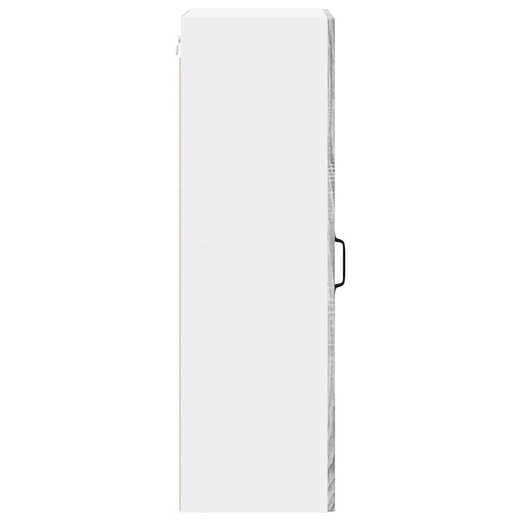 Wall Glass Cabinet LUCCA Grey Sonoma 40 x 31 x 100 cm