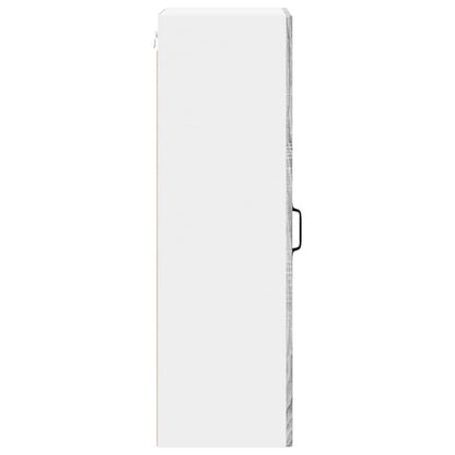 Wall Glass Cabinet LUCCA Grey Sonoma 40 x 31 x 100 cm