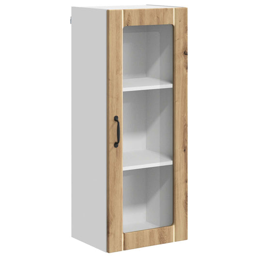 Wall Glass Cabinet LUCCA Artisan Oak 40 x 31 x 100 cm