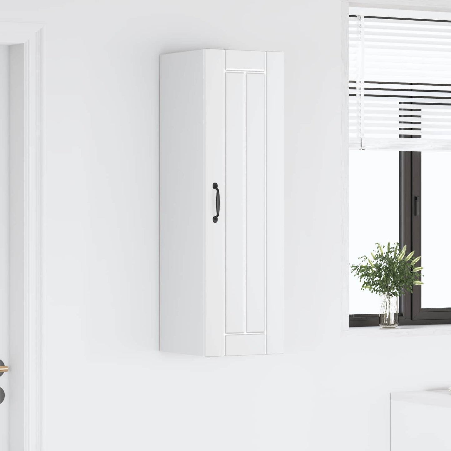Wall Cabinet LUCCA White 30 x 31 x 100 cm Engineered Wood