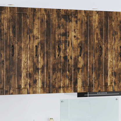 Wall Cabinet LUCCA Smoked Oak 30 x 31 x 100 cm Engineered Wood