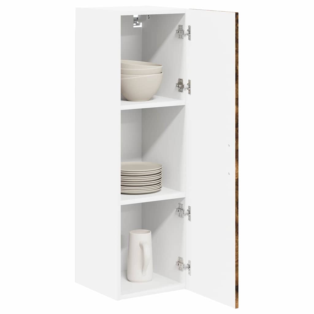 Wall Cabinet LUCCA Smoked Oak 30 x 31 x 100 cm Engineered Wood