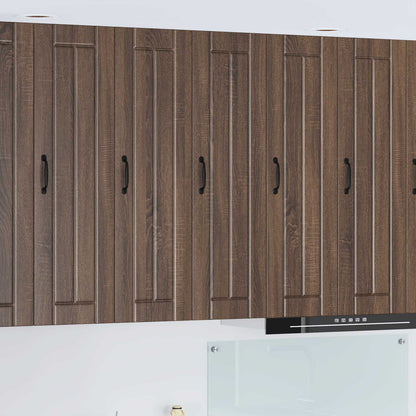 Wall Cabinet LUCCA Brown Oak 30 x 31 x 100 cm Engineered Wood