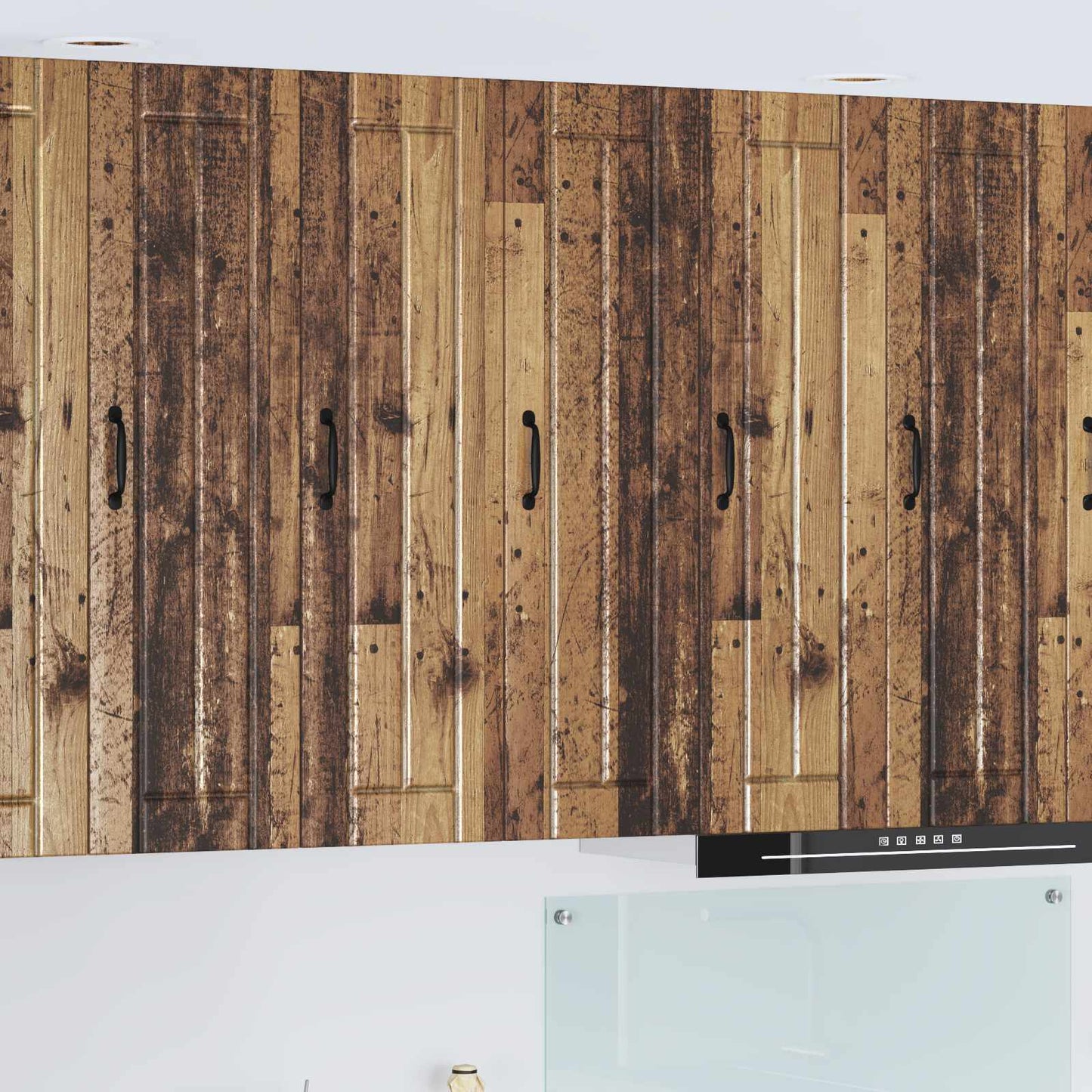 Wall Cabinet LUCCA Old Wood 30 x 31 x 100 cm Engineered Wood