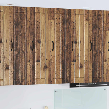 Wall Cabinet LUCCA Old Wood 30 x 31 x 100 cm Engineered Wood
