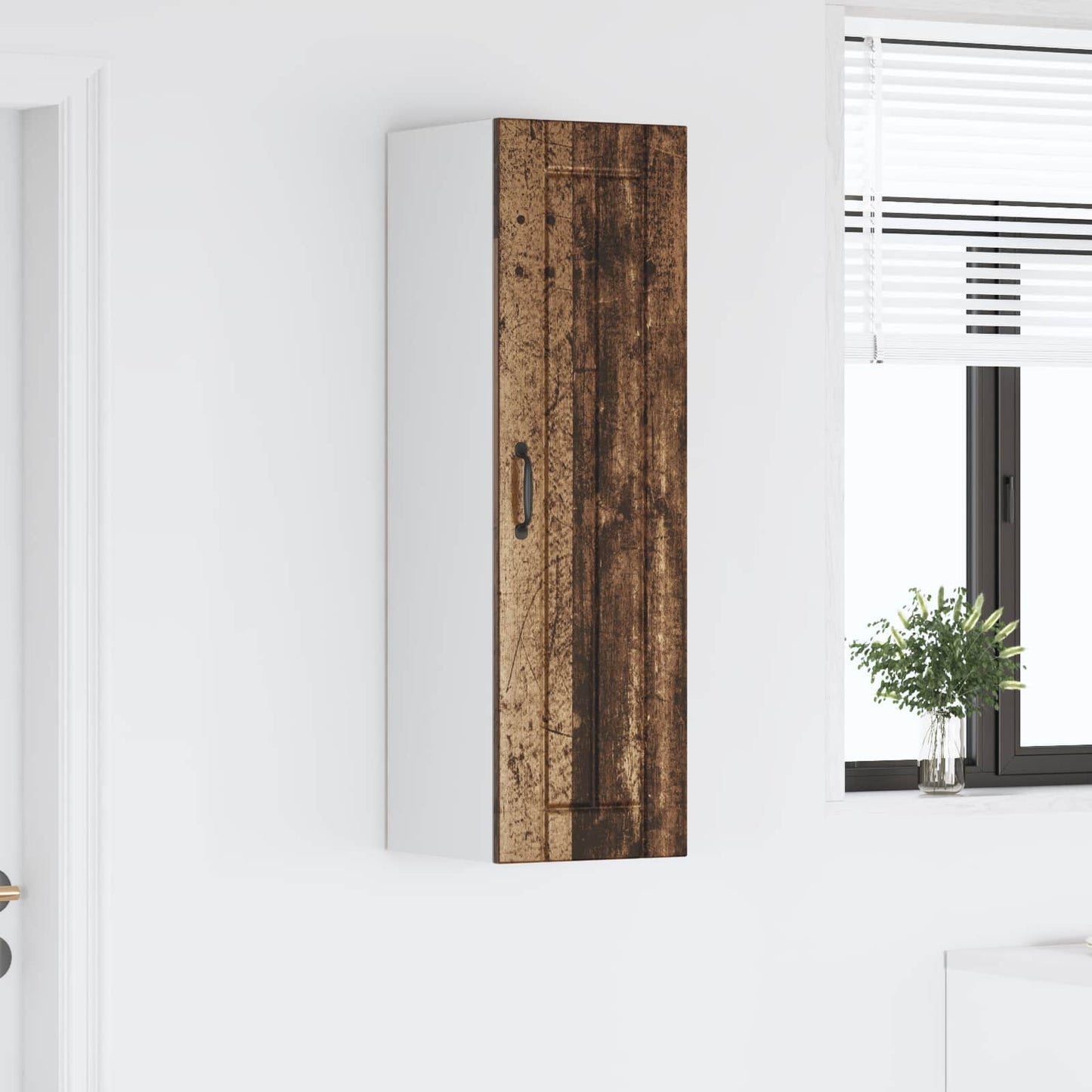 Wall Cabinet LUCCA Old Wood 30 x 31 x 100 cm Engineered Wood