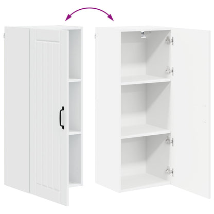 Wall Cabinet LUCCA White 40 x 31 x 100 cm Engineered Wood