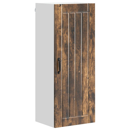Wall Cabinet LUCCA Smoked Oak 40 x 31 x 100 cm Engineered Wood