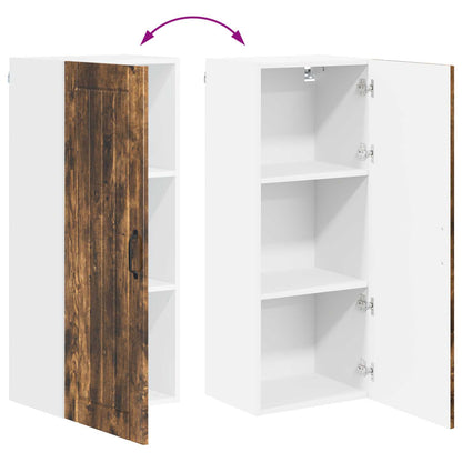 Wall Cabinet LUCCA Smoked Oak 40 x 31 x 100 cm Engineered Wood