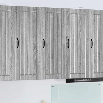 Wall Cabinet LUCCA Grey Sonoma 40 x 31 x 100 cm Engineered Wood