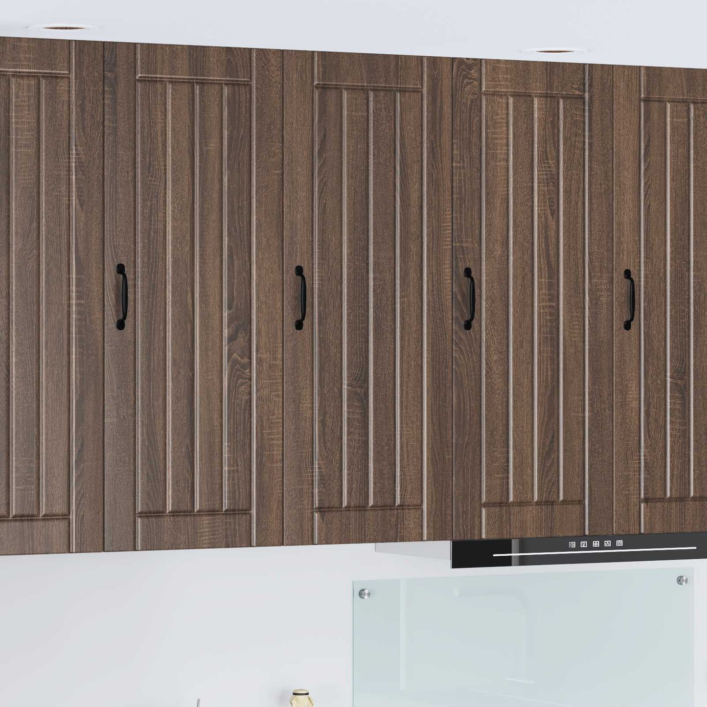 Wall Cabinet LUCCA Brown Oak 40 x 31 x 100 cm Engineered Wood