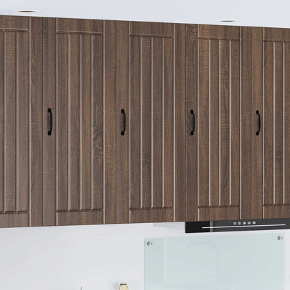 Wall Cabinet LUCCA Brown Oak 40 x 31 x 100 cm Engineered Wood
